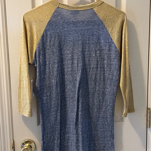 Lularoe Randy Raglan Heathered Grey 3/4 Sleeve T-Shirt Size XXS Brand New NWT! - Picture 2 of 4